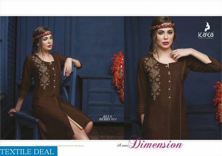 kaya Blueberry vol-2 Wholesale indian kurtis catalog